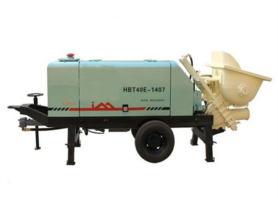 China Intelligent Power Control System Concrete Pumping Equipment , 36 m3/ h Electric Portable Cement Pump supplier