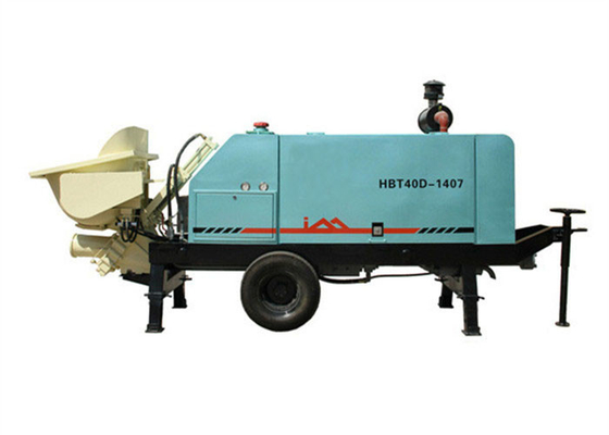 China Slide Valve 40m3/h Concrete Pumping Systems With 58KW Diesel Engine 4 Cylinder supplier