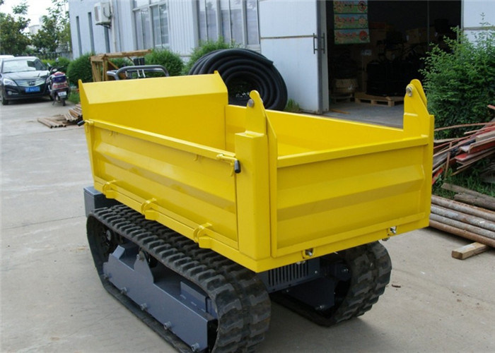 Honda Gasoline Engine 1000kgs Tracked Concrete Dumper For Site Works CE
