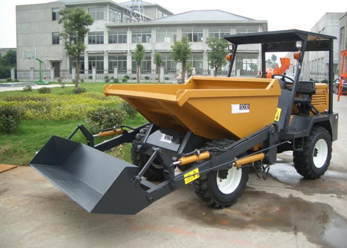 Self Loading Shovel Diesel 3 tons 4WD Mini Concrete Dumper For Site
