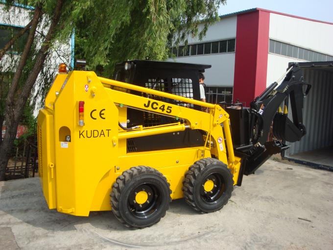 Hydraulic Electric Skid Steer Loader , 20 ° Grade Ability Skid Steer