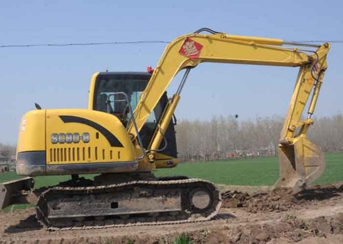 Durability SC80.8 8 Ton Excavator Rental Mounted With 0.34m3 Bucket
