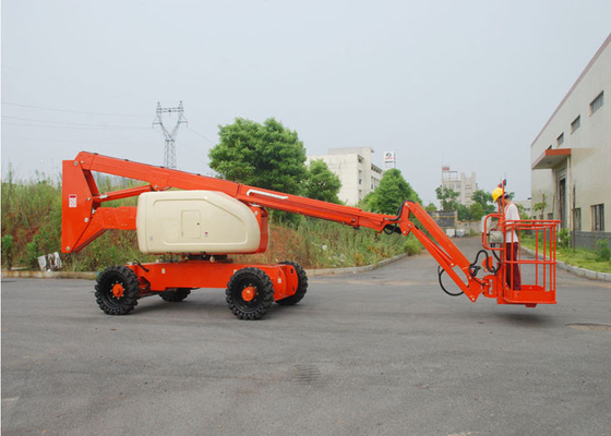 China Telescopic / Articulating Type Mobile Aerial Platform , Outdoor Aerial Working Man Lift for Rent supplier