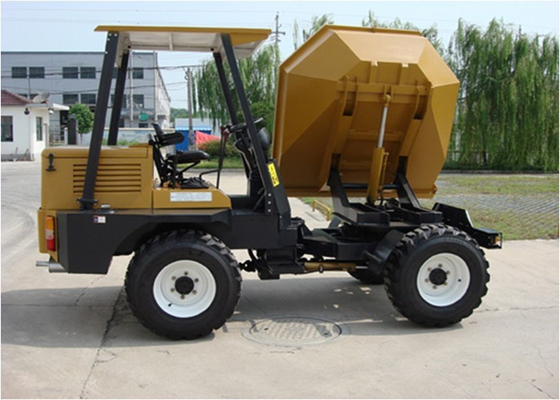 China 180 Return 4WD Diesel Mini Concrete Dumper With 4.5m Turning Radius Hydraulic Tipping Hopper supplier