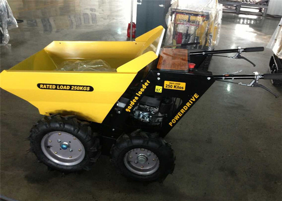 China Chain Drive 4WD Gasoline Engine Small Concrete Dumper For Site Works Loading Transportation supplier