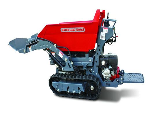 China X Support 1.4m Lifting Height Tracked Barrow Hire , Hydraulic Power Assisted Wheelbarrow  supplier