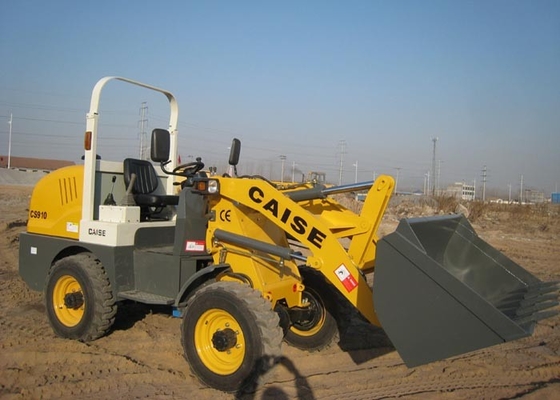 China Diesel Small Tractor Front End Loader , Hydraulic CS910 Articulated Wheel Loader supplier