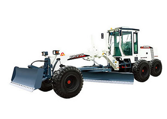 China Diesel Engine Motor Grader Machine , Safe 215HP Rated Power Compact Road Grader supplier