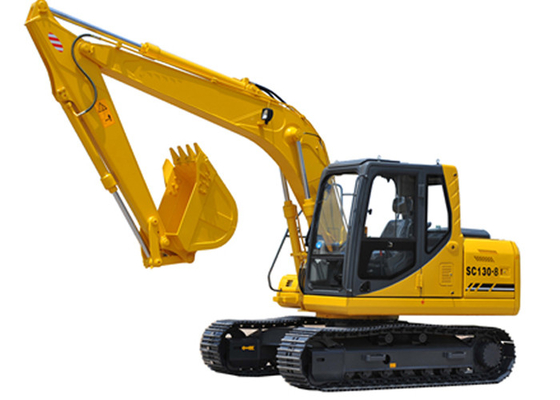 China Hydraulic Heavy Equipment Excavator SC130.8 With Closed Cab 82KW Cummins Diesel Engine supplier