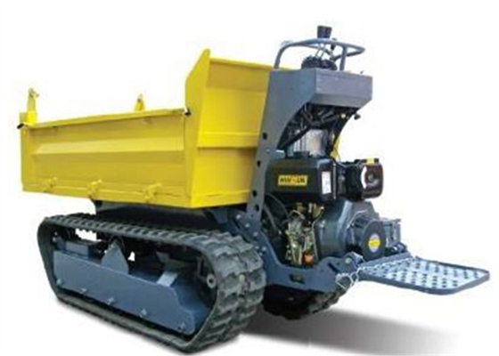 China 1 tons Crawler Mini Tracked  Dumper With Hydraulic Pump Stepless Speed Changes supplier