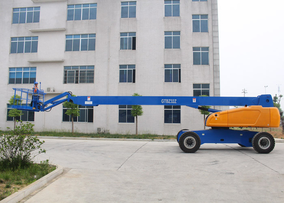 China 360° Continuous Turntable Aerial Work Platform ,  Articulated Boom Trailer Mounted Cherry Picker supplier