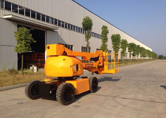 China 12M Articulated Boom Cherry Picker Truck for 7.6M Max Horizontal Reach Aerial Operation supplier