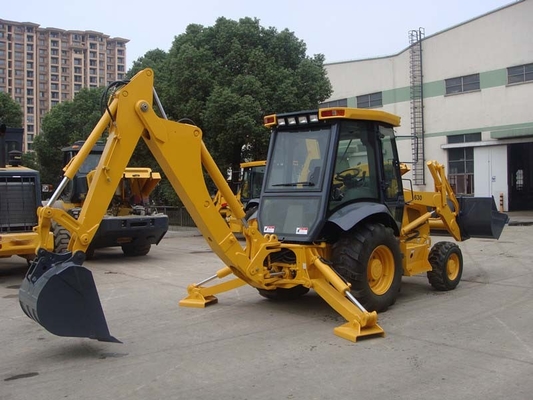 China Tractor with Front End Loader and Backhoe , 70KW Power Heavy Equipment Backhoe supplier