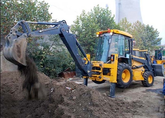 China Engineering Construction Compact Tractor Loader , 4WD Tractor Mounted Backhoe supplier