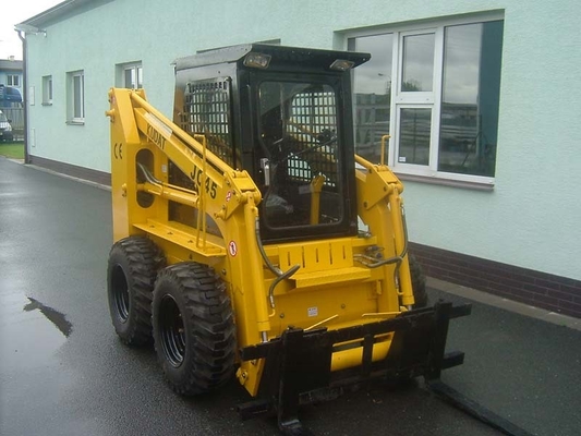 China Hydraulic Electric Skid Steer Loader , 20 ° Grade Ability Skid Steer Track Loader supplier