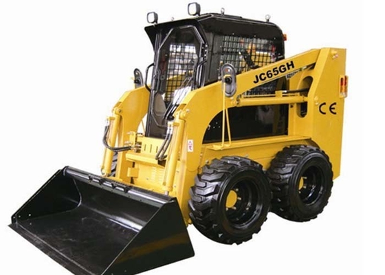 China Mechanical Type Track Skid Loader , Auxiliary Hydraulic Couplers Skid Loader Rentals supplier