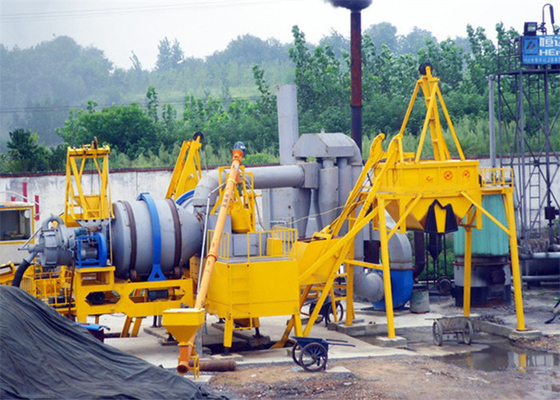 China Aggregate Bitumen 30 TPH Double Drum Asphalt Mixing Plant With 97 KW Oil Burner supplier