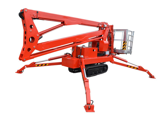 China Wired Remote Control Hydraulic Boom Lift , High Strength Steel Articulating Boom Lift supplier