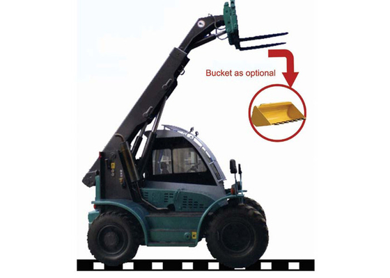 China 6M Max Lifting Height Telescopic Boom Forklift for Goods Transportation / Engineering Building supplier