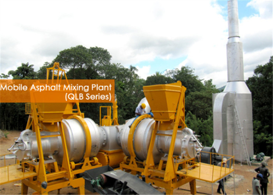 China 10 Tons Capacity Hot Asphalt Mixing Plant With Auto Control Manually PLC Control System supplier