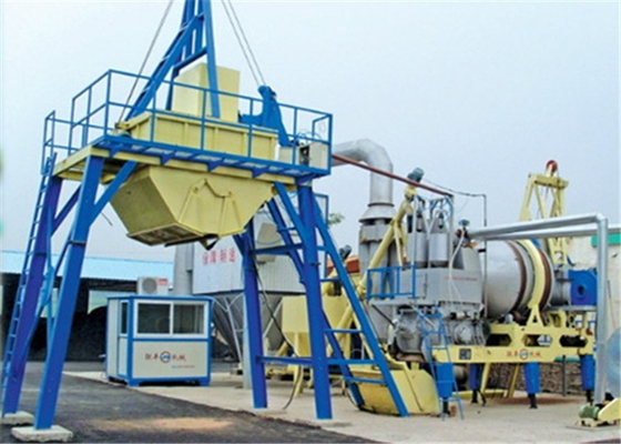 China 1000kgs Asphalt Output Mobile Asphalt Drum Mix Plant , 20TPH Asphalt Concrete Plant supplier