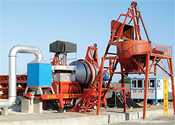 China 63.5KW Oil Burner Hot Asphalt Mixing Plant 1000kgs Feeder Hopper Capacity CE / SGS / ISO9001 supplier