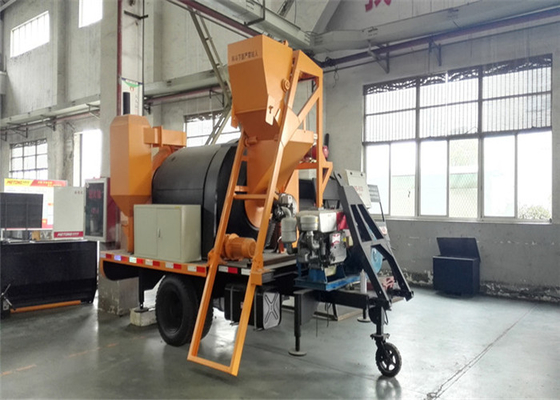 China 0.2M3 / Barrel Feed Port Capacity Asphalt Processing Plant With Material Lifting System supplier