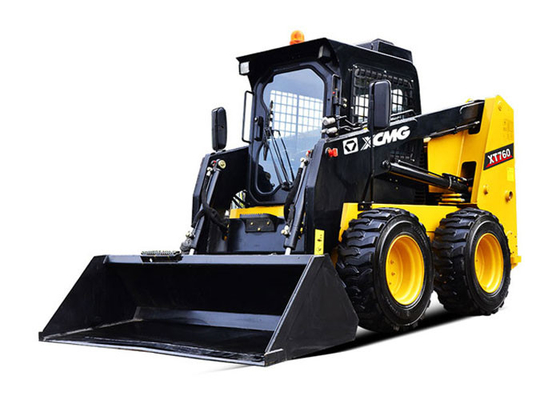 China Compact Type XCMG Big Skid Steer Loader with All Wheel Drive and Skid Steering supplier