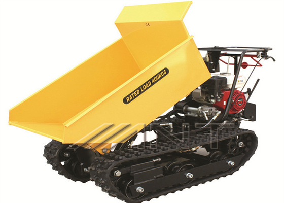 China Construction Mini Dumper Hire Powered Mechanical Wheelbarrow 400kg Capacity supplier