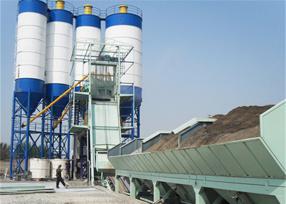 China 100 CBM Per Hour Concrete Mixer Machine 100 Tons Cement Silo supplier