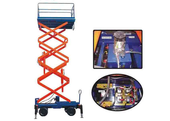 China 300KG Capacity Electric Hydraulic Mobile Scissor Lift 11M Lifting Height supplier