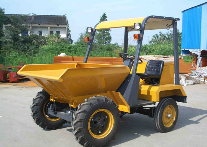 2WD Diesel Mini Concrete 1 Ton Dumper With 470L Skip Capacity Rigid