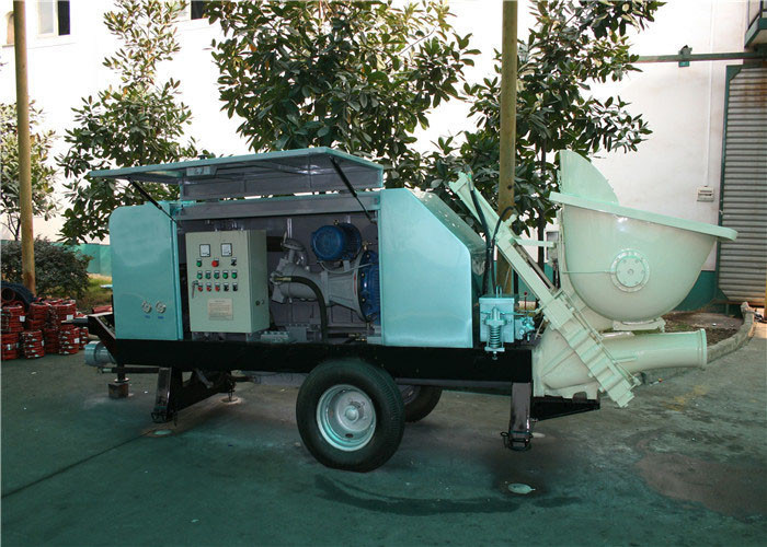 7.4Mpa 27m3/ h Concrete Pump Machine , Air Cooling System Electric Skid