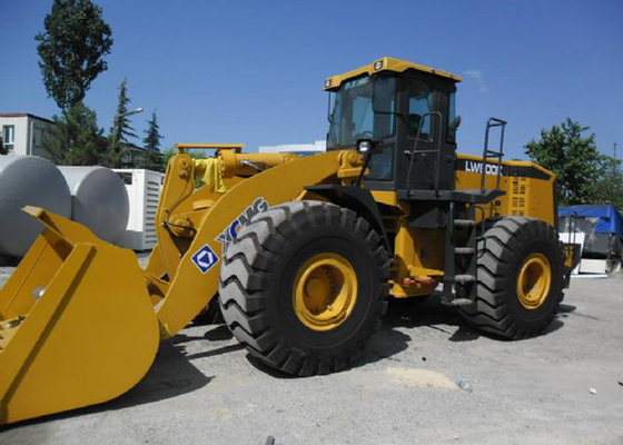 Electromagnet Positioning Front End Wheel Loader , Dual Pump Heavy Wheel Loader supplier