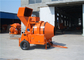 Hydraulic Tipping Hopper Mobile Diesel Concrete Mixer Machine For Concrete Mixing Works supplier
