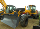 Electrically Controlled Motor Grader Machine , 15.4Tons Operating Weight Land Leveling Machine supplier