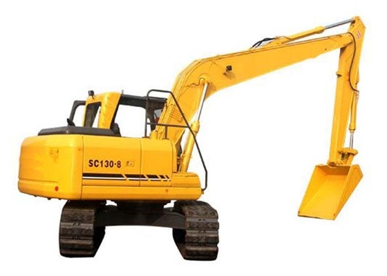 Hydraulic Heavy Equipment Excavator SC130.8 With Closed Cab 82KW Cummins Diesel Engine supplier