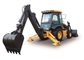 Tractor with Front End Loader and Backhoe , 70KW Power Heavy Equipment Backhoe supplier