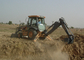 Synchromesh Mechanical Shift Tractor Backhoe Loader for Road Construction supplier
