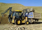 Wheeled Hydraulic Backhoe for Compact Tractor 7400 Kg Operating Weight supplier