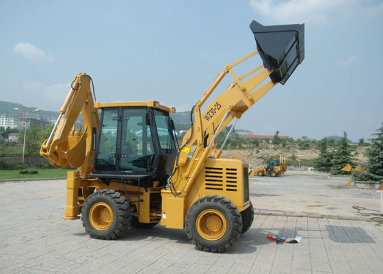 360° Rotating Damping Seat Tractor Backhoe Loader for Municipal Projects / Raod Maintenance supplier