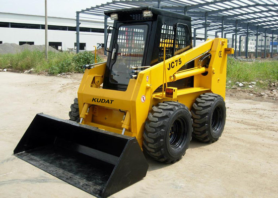 3.1 Meters Work Arm Bobcat Track Skid Steer Loader Water Colled 75HP Engine Power supplier