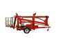 10m Max Platform Height Towable Boom Lift with Hydraulic Outriggers and Outrigger Interlocks supplier