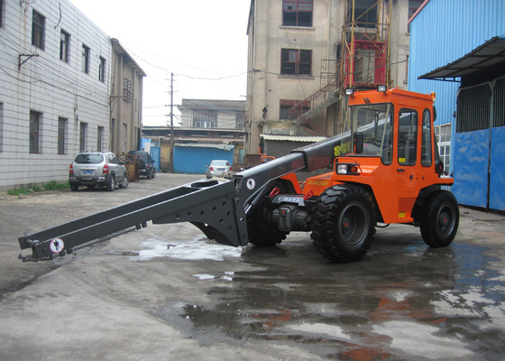 4 Ton Multifunction Diesel Telescopic Boom Forklift With Two Quadrangle Telescopic Arm supplier