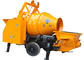 30m3 / H Mobile Concrete Mixer With Pump And 600 L Hopper Capacity supplier