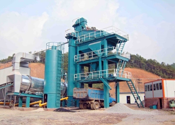 255KW Fixed Type Asphalt Mixing Plant With 32CBM Cold Feeding Bin And Weight System supplier