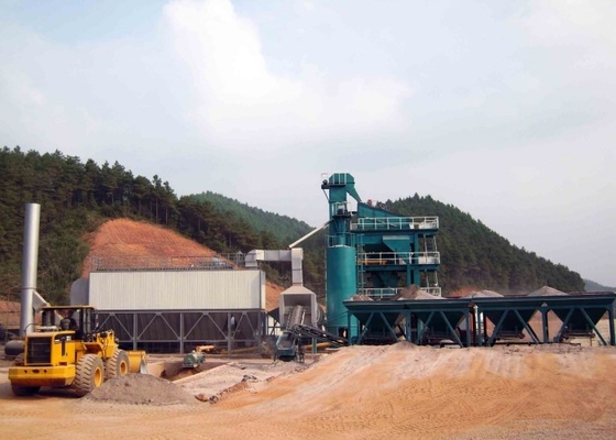 255KW Fixed Type Asphalt Mixing Plant With 32CBM Cold Feeding Bin And Weight System supplier