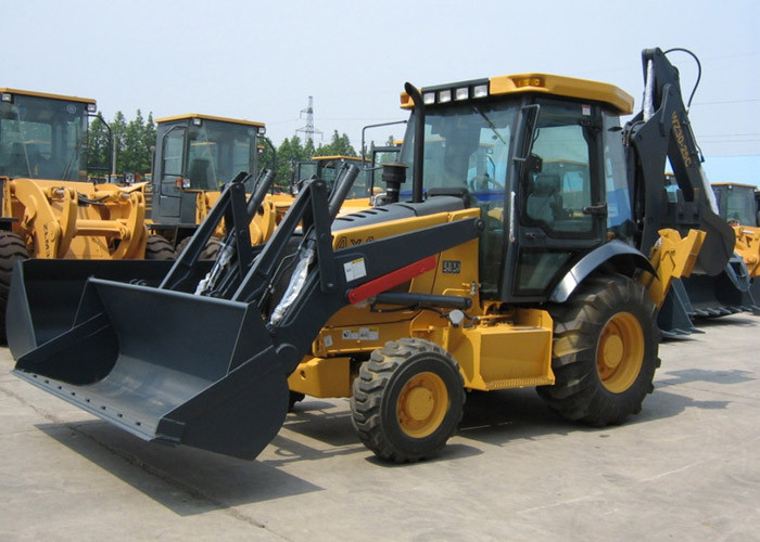 0.8 - 1.2m3 Bucket Capacity Tractor Backhoe Loader , Deutz Diesel ...